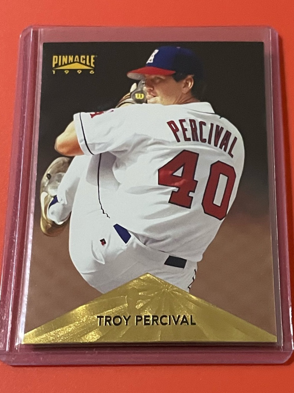 Troy Percival #298 1996 Pinnacle Baseball Trading Card